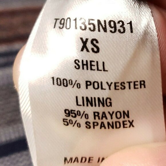 Tart Collection Womens Navy Striped Blazer XS - Picture 6 of 6